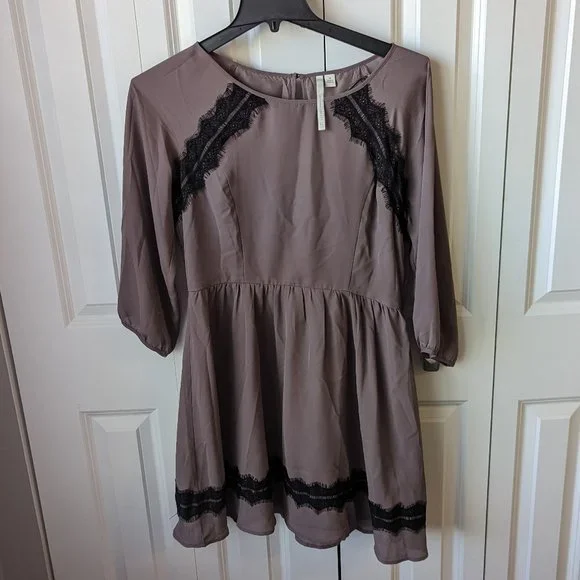 LC Lauren Conrad | Dresses | Lauren Conrad Gray Dress With Lace Size 4 | Poshmark LC Lauren Conrad | Dresses | Lauren Conrad Gray Dress With Lace Size 4 | Poshmark